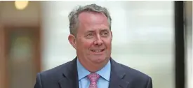  ?? (AFP) ?? UK’s Internatio­nal Trade Secretary Liam Fox