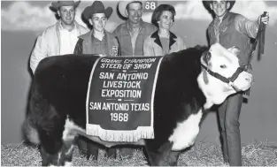  ?? Courtesy photo ?? The Barr family at the San Antonio Livestock Exposition 1968.