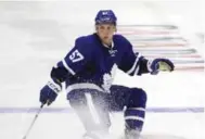  ?? STEVE RUSSELL/TORONTO STAR ?? Travis Dermott says he’s not a shy rookie after a season building his confidence with the Marlies in the AHL.