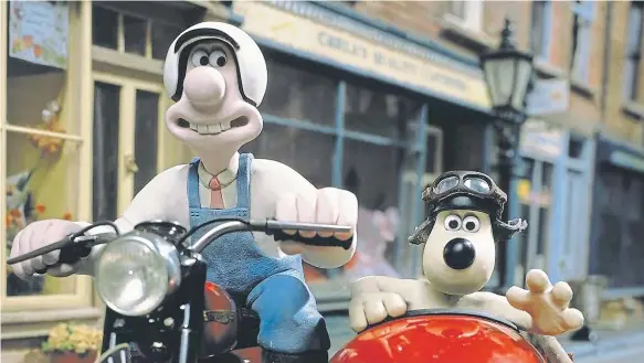  ?? ?? Inventor Wallace, voiced by Peter Sallis, and his trusty side-kick Gromit race to the rescue in A Close Shave