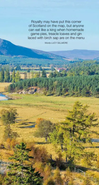  ??  ?? LEFT: THE RIVER DEE WINDS ITS WAY PAST THE LINN OF DEE NEAR THE VILLAGE OF BRAEMAR