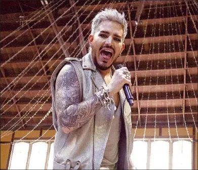  ?? Etienne Laurent For The Times ?? “I’VE ALWAYS wanted to do that musical,” says Adam Lambert of playing Judas in “Jesus Christ Superstar” at the Bowl.
