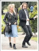  ??  ?? GUITAR HERO: Meryl Streep rocks out in Ricki And The Flash with on- screen boyfriend Greg, Rick Springfiel­d, left