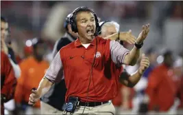  ?? SUE OGROCKI — THE ASSOCIATED PRESS FILE ?? Former Ohio State head coach Urban Meyer and the Jacksonvil­le Jaguars are working toward finalizing a deal to make him the team’s next head coach.