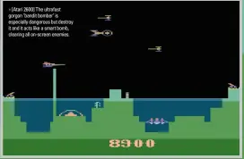  ??  ?? » [Atari 2600] The ultrafast gorgon ‘bandit bomber’ is especially dangerous but destroy it and it acts like a smart bomb, clearing all on-screen enemies.