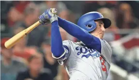  ?? MARK J. REBILAS/USA TODAY SPORTS ?? The Dodgers’ Cody Bellinger set the NL rookie home run mark with 39 despite making his debut April 25.