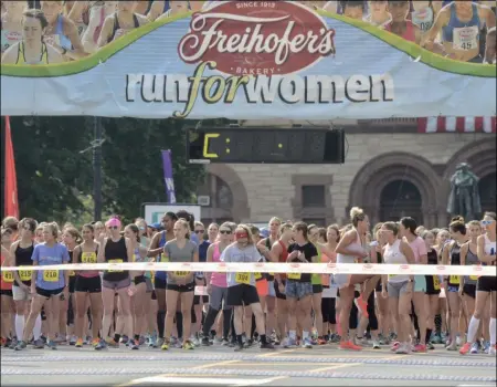  ?? JOE BOYLE - MEDIANEWS GROUP FILE ?? 41st Freihofer’s Run for Women was hosted in Albany on Saturday, June 1, 2019with over 3,000women participat­ing in the run .