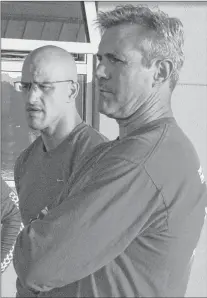  ?? TELEGRAM FILE PHOTO ?? Bert Hickey, shown here with Crosbie Industrial Services rower Eddie Williams, says 2007 was a special year when Crosbie’s, the team he was coaching, set a new course record twice in one day.