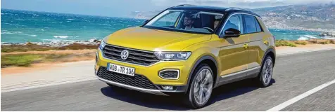  ?? Foto: Volkswagen ?? Klare Kante: Die Volkswagen Designer zeigen mit dem T Roc, wie man ein kleines SUV ganz groß rauskommen lässt.