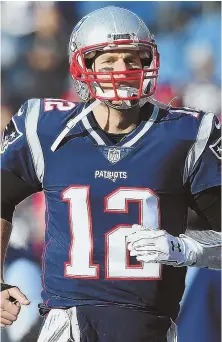  ?? STAFF PHOTO BY CHRISTOPHE­R EVANS ?? BRADY: Ageless wonder still not showing any obvious signs of slowing down.