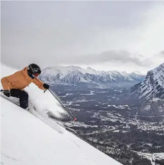  ?? Picture: Contribute­d ?? TOP ESCAPE: A snowboarde­r at Mt Norquay in Canada.