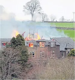  ?? Picture: Bob Douglas ?? The old Strathmart­ine Hospital building has been set alight many times since it closed.