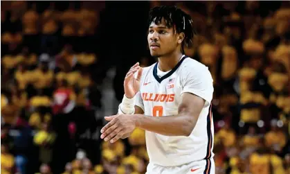  ?? ?? Illinois guard Terrence Shannon Jr ranks second in the Big Ten in scoring at 21.7 points per game. Photograph: G Fiume/Getty Images