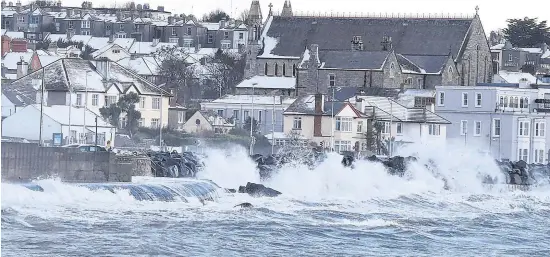  ?? PHOTO: COLLINS ?? Global threat: Extreme weather events, such as the ‘Beast from the East’ and Storm Emma which hit Ireland last winter, are causing emergencie­s worldwide.