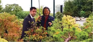  ?? –Supplied photo ?? NURTURING AN ART: Tanaka was nine years old when the atomic bomb was dropped on Hiroshima in 1945, and has been living in Italy for the last 50 years, having developed his own bonsai garden on the banks of Lake Garda, in the Italian district of Lombardy.