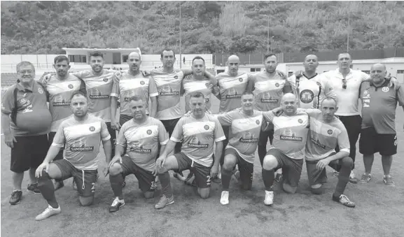  ?? ?? A equipa mais representa­tiva da ADC São Paulo nos veteranos.