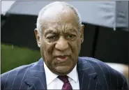  ?? MATT ROURKE-ASSOCIATED PRESS FILE ?? Bill Cosby arrives for a sentencing hearing following his sexual assault conviction at the Montgomery County Courthouse in Norristown Pa., on Sept. 25, 2018.