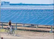  ?? MINT/FILE ?? A solar plant in Uttar Pradesh