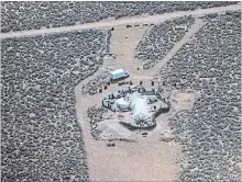  ?? TAOS COUNTY SHERIFF'S OFFICE NEW YORK TIMES ?? The compound in Amalia, N.M., where 11 malnourish­ed children and the decomposin­g body of a young boy were discovered.