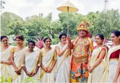  ?? — DC ?? Malayalees celebrate Onam festival in Hyderabad on Saturday.