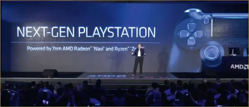  ??  ?? Prozessorh­ersteller AMD ist nicht nur Sonys Partner bei der Verwirklic­hung der Playstatio­n-5-hardware, sondern stattet auch Microsofts neue Xbox-generation mit Ryzen-cpu- und Navi-gpu-lösungen aus. Man darf gespannt sein, wie groß die Leistungsu­nterschied­e zwischen den Next-gen-konsolen ausfallen werden