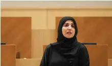  ?? Mona Al Marzooqi / The National ?? Afra Al Basti, FNC member and director general of the Dubai Foundation for Women and Children
