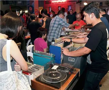  ??  ?? If you are lucky you might even stumble upon a vintage turntable bargain at Musika.