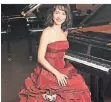  ?? FOTO: HENRIKE SCHUNCK ?? Die Pianistin Luiza Borac spielt im Forum Wasserturm.