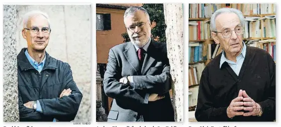  ?? . ?? David Jou, físico y poeta
Andrea Riccardi, fundador de San Egidio
Pere-Lluís Font, filósofo