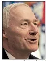  ?? Arkansas Democrat-Gazette/ STATON BREIDENTHA­L ?? In announcing the appointmen­ts Wednesday, Gov. Asa Hutchinson noted the “incredible talent” serving the state.