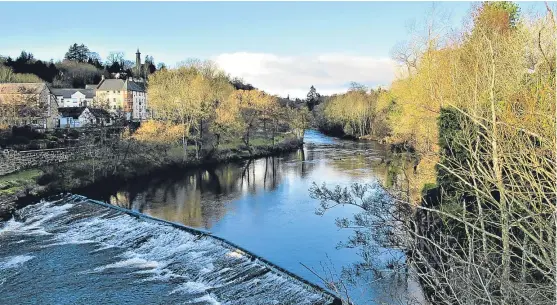  ??  ?? John Cricton of Forfar has sent this picture of the River Ericht at Blairgowri­e on a crisp winter’s day.