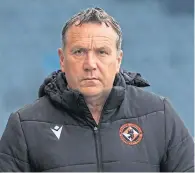  ??  ?? Dundee United manager Micky Mellon