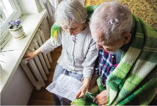  ?? ?? Can’t pay: Pensioners will struggle to deal with soaring energy increases