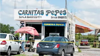  ??  ?? Un comerciant­e fue ultimado a balazos detro de su negocio.