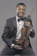  ?? COURTESY RANDALL GOOSBY ?? Violinist Randall Goosby is the guest soloist for the PRIZM ensemble and the Memphis Symphony Orchestra this weekend.