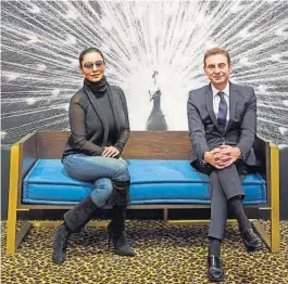  ??  ?? Gauri Khan with Philippe Brocart, managing director, Maison&Objet