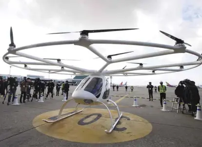  ?? ?? El aerotaxi de la startup hizo un viaje completame­nte exitoso en la capital de Corea del Sur