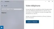  ??  ?? Pensez à associer votre téléphone portable à Windows si vous ne voyez pas l’ordinateur dans la liste des appareils.