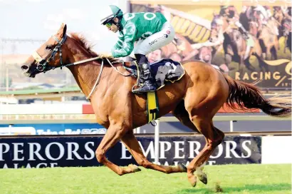  ?? Picture: JC Photograph­ics. ?? SWEET TREAT. Ronnie’s Candy has a 107 merit rating and could lead punters to the payout queue in Race 7 at the Vaal Straight course tomorrow.