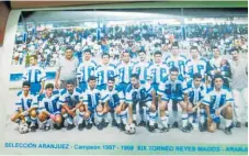  ??  ?? Selección Aranjuez, campeones en 1998.