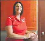  ?? BEA AHBECK/NEWS-SENTINEL ?? Lodi High athletic director Erin Aitken pictured at Lodi High School on Sept. 13.
