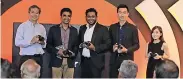  ??  ?? From left: Head Sri Lanka Representa­tive Office Sony Alex Yee, Owner Studio U (Pvt) Ltd. Kushantha Hewapathir­ana Sony Alpha Ambassador, Managing Director Cameralk Anushka Gunasinghe, Sony Internatio­nal (Singapore) Ltd Senior Manager Business...