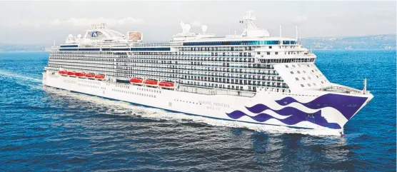  ?? Picture: Supplied ?? CRUISE CONTROL: Princess Cruises is suspending all cruises globally for two months.