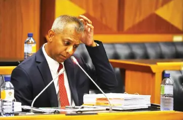  ?? Picture Henk Kruger/African News Agency/ANA ?? QUIZZED: Former Eskom chief financial officer Anoj Singh appeared before the parliament­ary inquiry yesterday into corruption at the power utility.