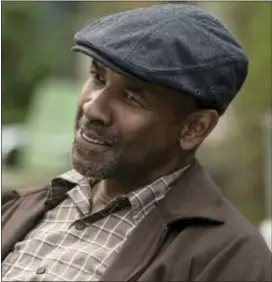  ?? DAVID LEE/PARAMOUNT PICTURES VIA AP ?? Denzel Washington in a scene from “Fences.” Washington is nominated for an Oscar for best actor in a leading role for his work in the film. The 89th Academy Awards will take place on Feb. 26.