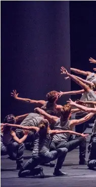  ??  ?? Dancers perform Flight Pattern during the show’s March 2017 premiere in London