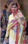  ?? — AFP ?? Pakistani activist and Nobel Peace Prize laureate Malala Yousafzai at Serena Hotel in Islamabad on Friday. Malala's whereabout­s were being kept a tightly- guarded secret due to security concerns.