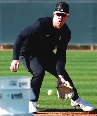  ?? AP ?? With Elvis Andrus signed to play second base and veteran Leury Garcia with two years and $11 million left on his contract, Romy Gonzalez (above) might be hard-pressed to make the Sox’ Opening Day roster.