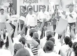  ?? IVÁN SÁNCHEZ ?? Miguel Ángel Riquelme Solís, candidato a la gubernatur­a de Coahuila.