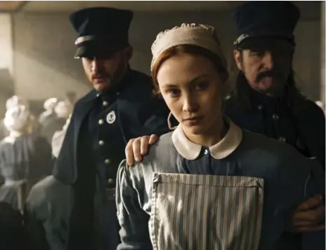  ?? JAN THIJS/CBC ?? Sarah Gadon as Grace Marks in CBC’s Alias Grace, a new six-part mini-series adaptation of Margaret Atwood’s 1996 historical novel.